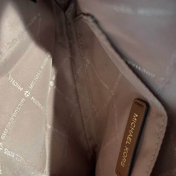 Michael Kors Brown and Tan Logo Messenger Bag - Picture 4 of 6